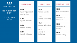 ReConnect CBT Timetable 1 - 3 June