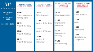 Re-Connect CBT timetable 8-11 June